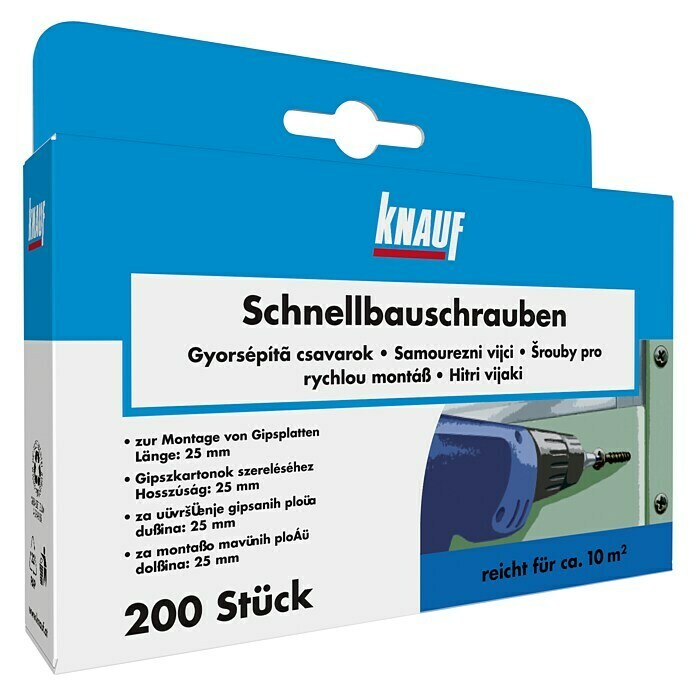Knauf Schnellbauschraube TN (Durchmesser: 3,5 mm, Länge: 25 mm, 200 Stk.)