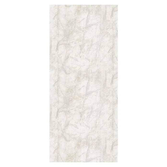 Wetwall Wandpaneel Elite - 16 x 242 cm, Himalayan Marble, Abgerundete Kante - Elegante Marmor-Textur: Beige Oberfläche mit feinen Adern für stilvolle Designs und hochwertige Oberflächengestaltungen im Innenbereich.