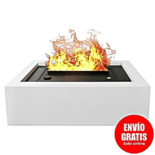 Purline Chimenea eléctrica Firecool Table W (60 W, Blanco, 26 x 50 x 15 cm)