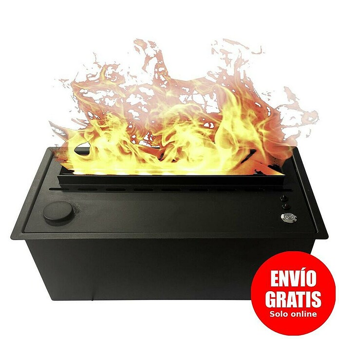 Purline Chimenea eléctrica Firecool Compact (60 W, Negro, 53,5 x 36 x 16 cm) | BAUHAUS