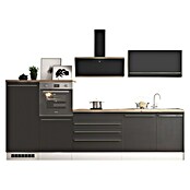 Respekta Küchenzeile Gabriel (Breite: 320 cm, Grau-Hochglanz, Mit Elektrogeräten) | BAUHAUS