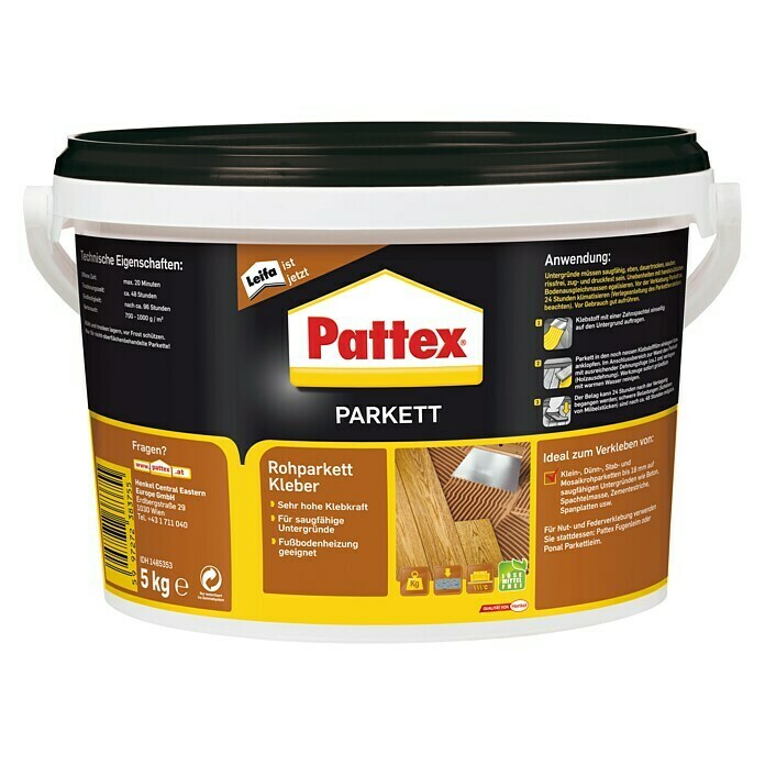 Pattex Rohparkett-Kleber (5 kg, Gebrauchsfertig)