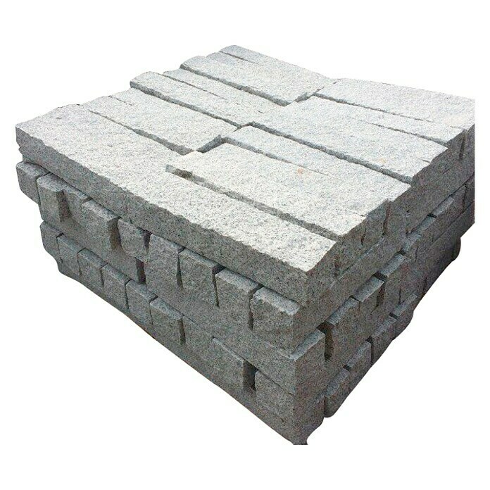 Granit-Palisade G 603 (Grau, 75 x 10 x 10 cm, Naturbelassen)