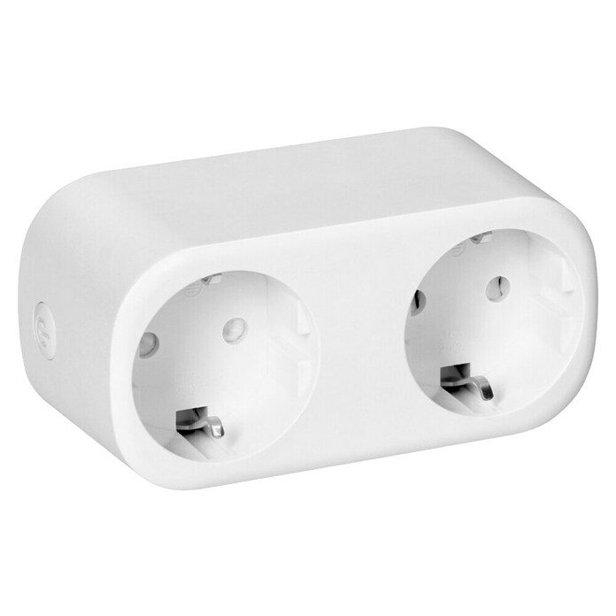 Strujni razdjelnik Wi-Fi, dvostruki  (16 A, 3.680 W, Boja: Bijela) | BAUHAUS