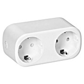 Strujni razdjelnik Wi-Fi, dvostruki  (16 A, 3.680 W, Boja: Bijela) | BAUHAUS