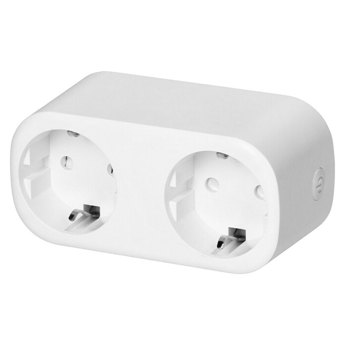 Strujni razdjelnik Wi-Fi, dvostruki  (16 A, 3.680 W, Boja: Bijela) | BAUHAUS