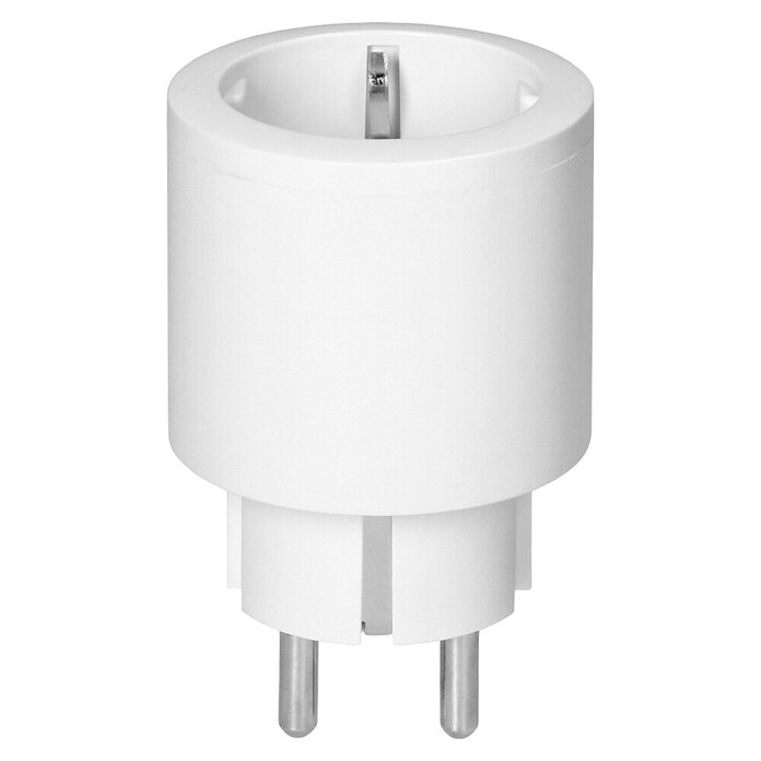 WiFi utičnica s utikačem  (16 A, 3.680 W, Boja: Bijela) | BAUHAUS