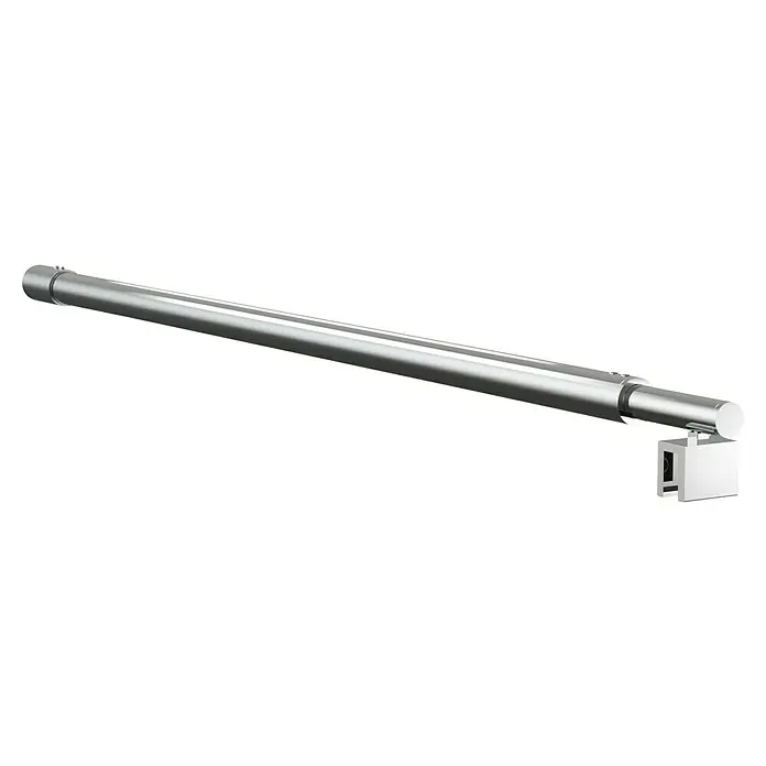 Diagonalstrebe - Länge: 120 cm - Abbildung einer silbernen linearen Antriebseinheit, die durch ihr schlichtes Design und ihre robuste Bauweise besticht. Ideal für industrielle Anwendungen.