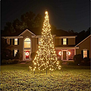 Kerstverlichting Fairybell - 4 m - incl. mast (Ø x h: 2 x 4 m, Aantal lichtbronnen: 640 st., Warm wit)
