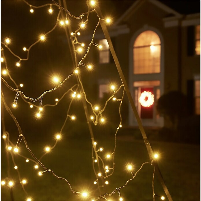 Kerstverlichting Fairybell - 4 m - incl. mast (Ø x h: 2 x 4 m, Aantal lichtbronnen: 640 st., Warm wit) | BAUHAUS