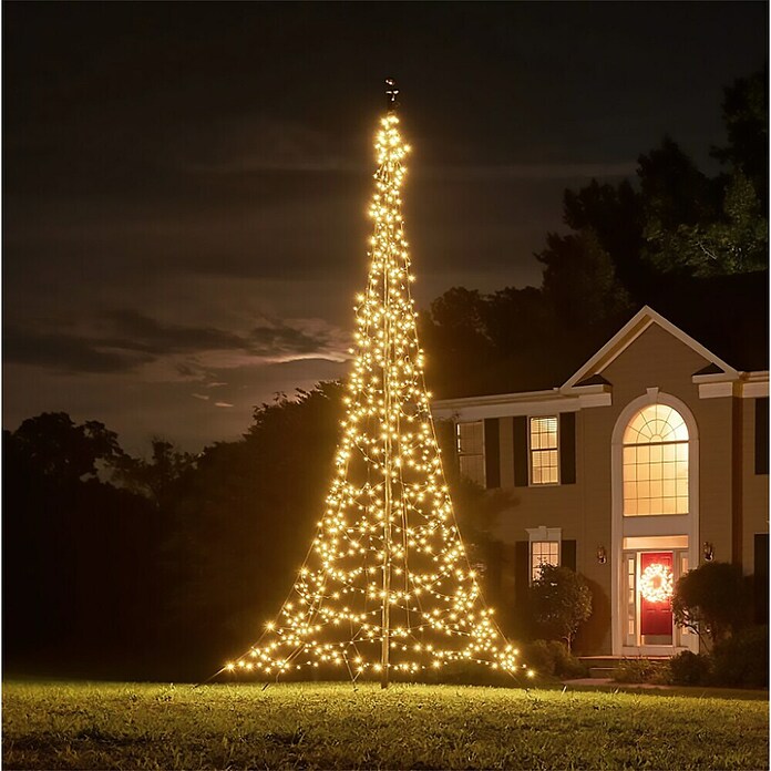 Kerstverlichting Fairybell - 6 meter (Ø x h: 270 cm x 6 m, Aantal lichtbronnen: 900 st., Warm wit) | BAUHAUS