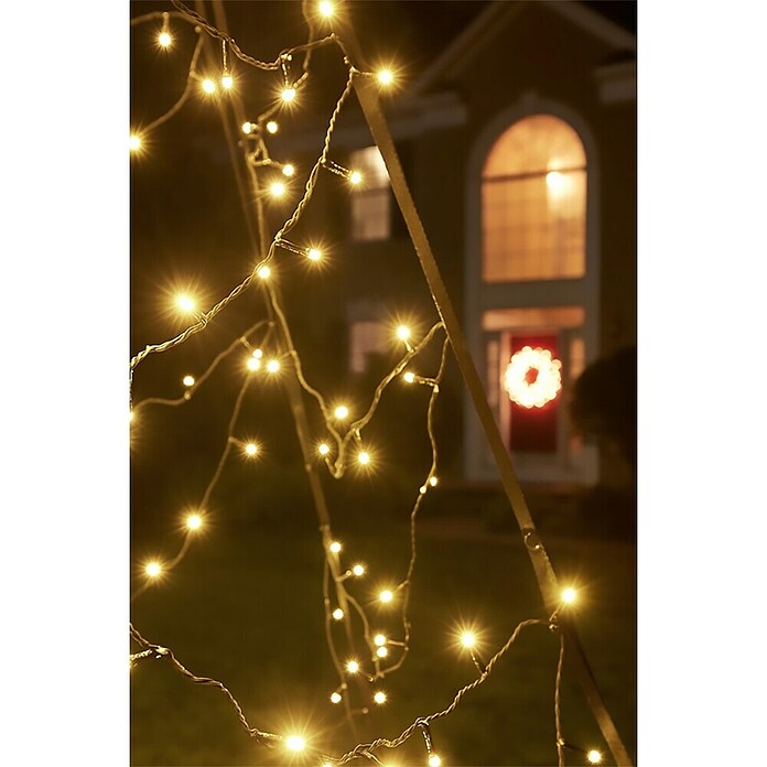 Kerstverlichting Fairybell - 6 meter (Ø x h: 270 cm x 6 m, Aantal lichtbronnen: 900 st., Warm wit) | BAUHAUS