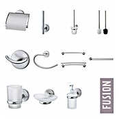 Fackelmann Fusion Toilettenpapierhalter (Mit Deckel, Silber gebürstet, Matt) | BAUHAUS