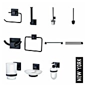 Fackelmann New York Papierrollenhalter (Schwarz, Metall) | BAUHAUS