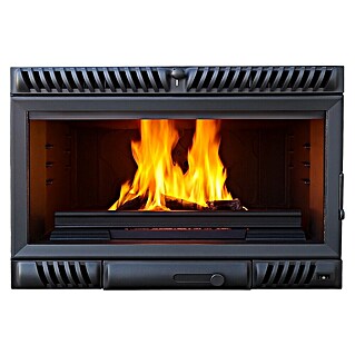 Insert de leña 800A (12 kW, Volumen de calefacción: 362,5 m³, Negro)