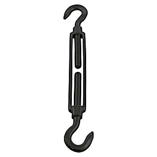 Marinetech Spannschloss (Edelstahl, Ausstattung: 2 Haken, Schwarz/Matt)