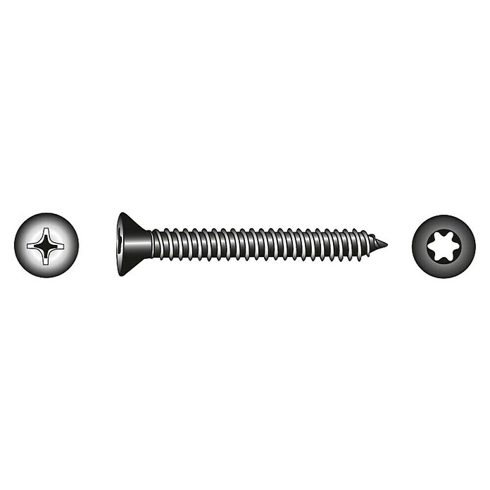 Marinetech Senkblechschraube (Ø x L: 4,8 x 25 mm, A4, Edelstahl, Senkkopf) | BAUHAUS