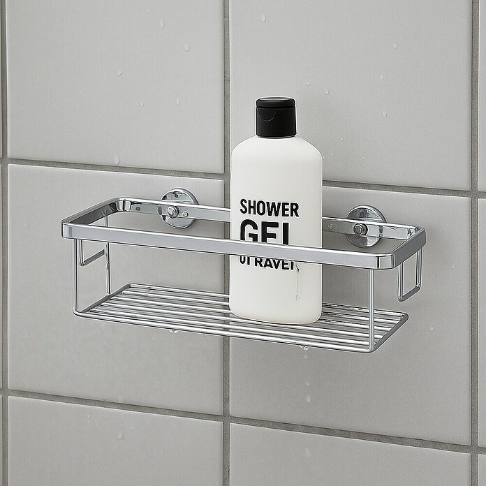 Camargue Cesta de baño Sami (30 x 13,2 x 7,7 cm, Cromo, Brillante) | BAUHAUS