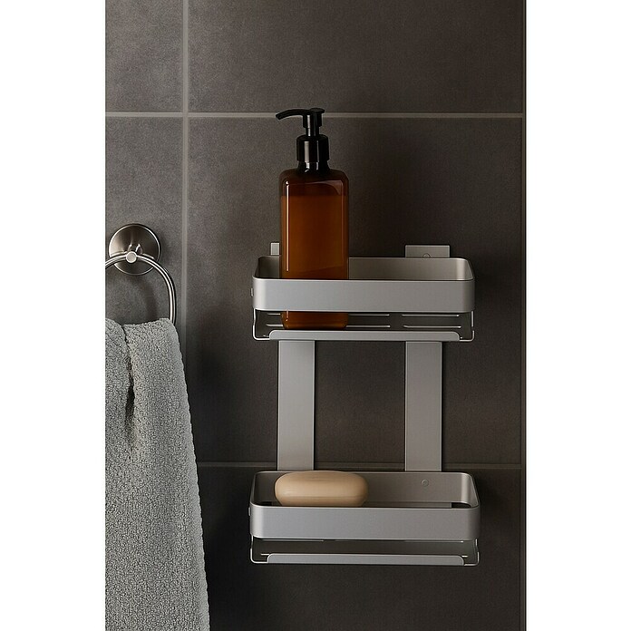 Cesta de baño doble Balance (Cromo) | BAUHAUS