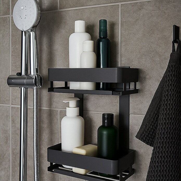 Cesta de baño doble Balance (Gun grey) | BAUHAUS