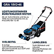 Bosch Professional AMPShare 18V Akku-Rasenmäher GRA18V2-46 SP (Ohne Akku, Schnittbreite: 46 cm) | BAUHAUS