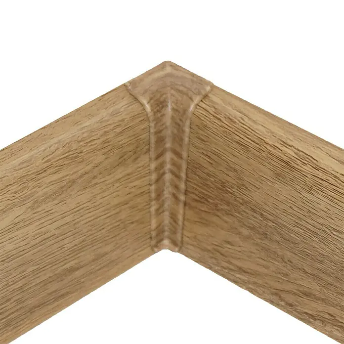 Innenecke Vigo - Jersey Eiche, 2 Stk. - Detailaufnahme eines Holzrahmens mit Maserung und sauberer Eckverbindung. Ideal für hochwertige Bildpräsentationen.
