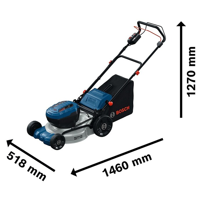 Bosch Professional AMPShare 18V Akku-Rasenmäher GRA18V2-46 SP (Ohne Akku, Schnittbreite: 46 cm) | BAUHAUS