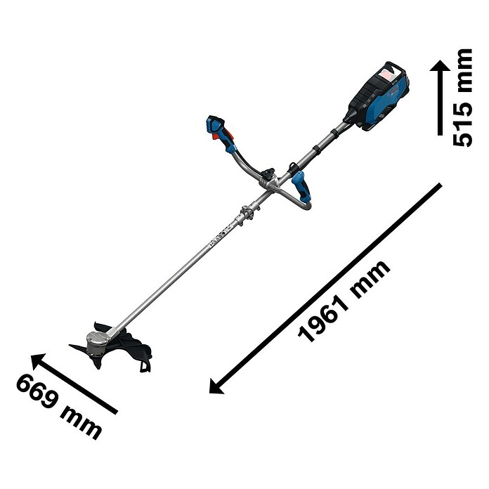 Bosch Professional AMPShare 18V Akku-Freischneider GFR18V-25 BH (18 V, Schnittbreite Faden: 40 cm, Schnittbreite Messer: 25 cm) | BAUHAUS