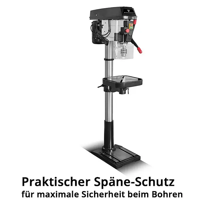 STAHLWERK Bohrmaschine BD-1500 ST Standbohrmaschine 1.500 W Leistung -  - Praktischer Späneschutz für maximale Sicherheit beim Bohren. Die Standbohrmaschine für präzise Bohrarbeiten in Werkstatt und Handwerk.