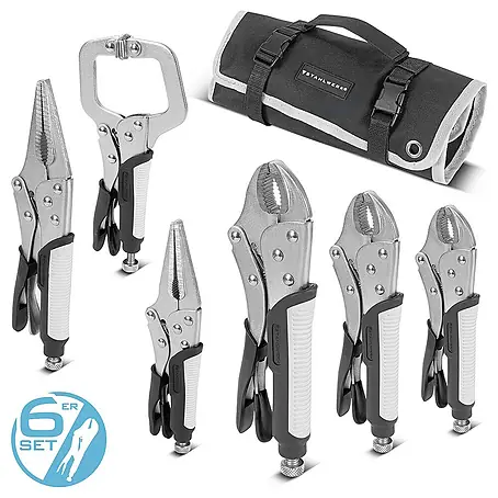 STAHLWERK  Zangen-Set Gripzangen Set 6-teilig