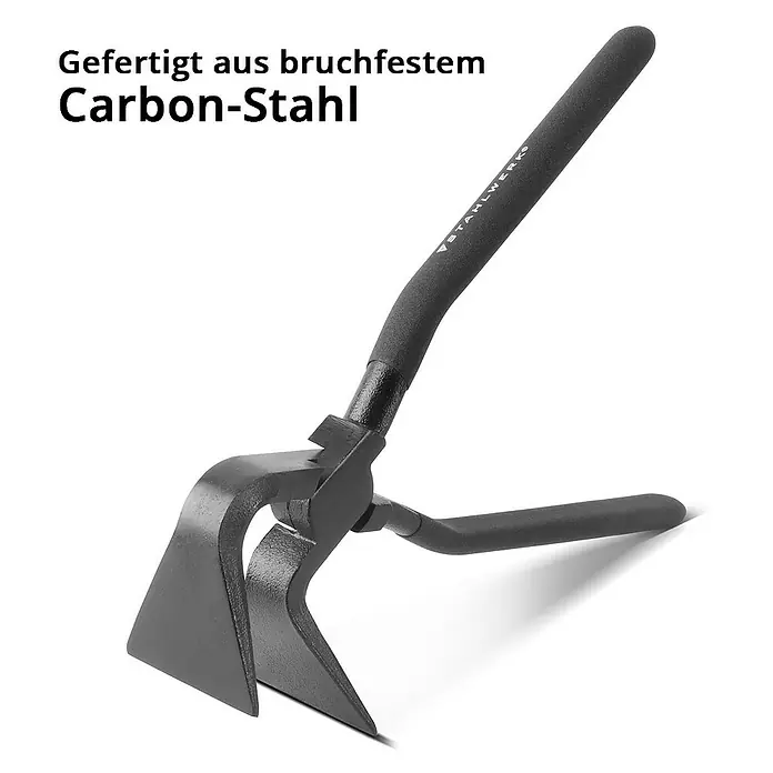 STAHLWERK Zangen-Set Falzzangen Set 0° 45° 90° 60 mm -  - Bild einer robusten Carbon-Stahl Gartenhacke. Ideal für Beetpflege und Bodenbearbeitung, langlebig und zuverlässig.