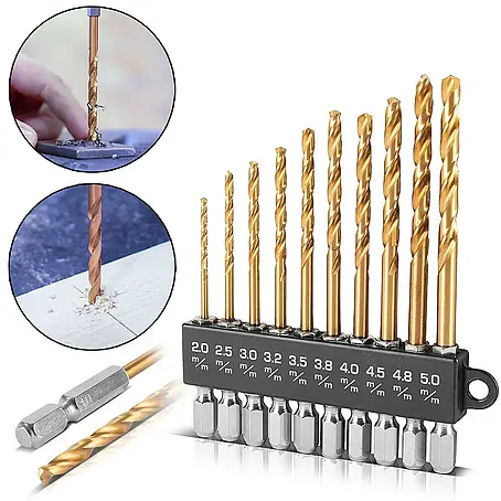 STAHLWERK  Bohrer-Set Universal Spiralbohrer Set 2-5 mm