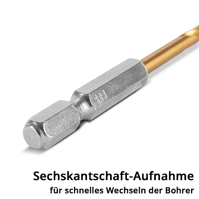STAHLWERK Bohrer-Set Universal Spiralbohrer Set 2-5 mm -  - Sechskantschaft-Aufnahme für Bohrmaschinen. Der Bohrer ist für schnelles Wechseln konzipiert und bietet eine sichere Verbindung.