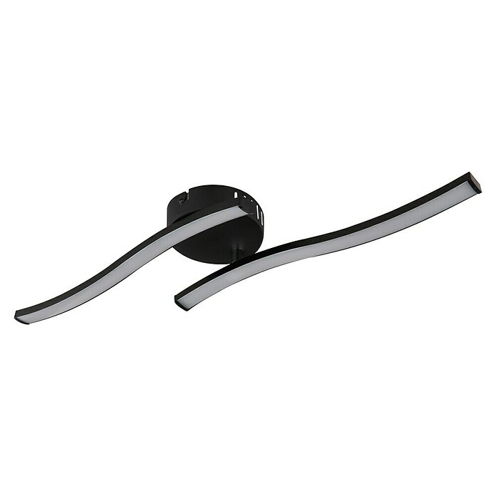 Globo Led-plafondlamp Tyler (Zwart, l x b x h: 51,5 x 10 x 7,2 cm, 12 W) | BAUHAUS