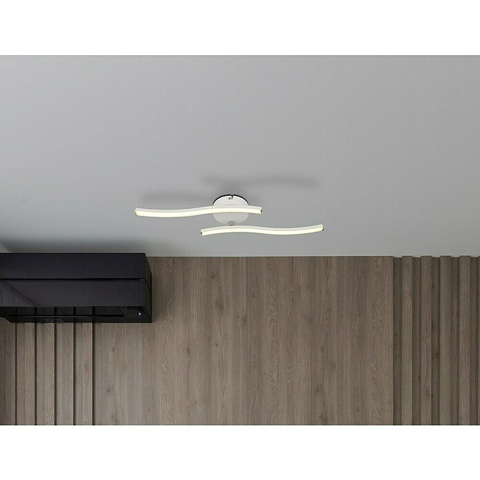 Globo Led-plafondlamp Tyler (Wit, l x b x h: 51,5 x 10 x 7,2 cm, 12 W) | BAUHAUS