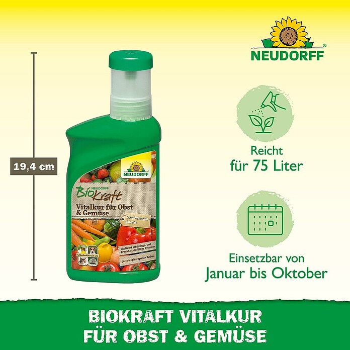 Neudorff BioKraft Vitalkur für Obst & Gemüse (300 ml)