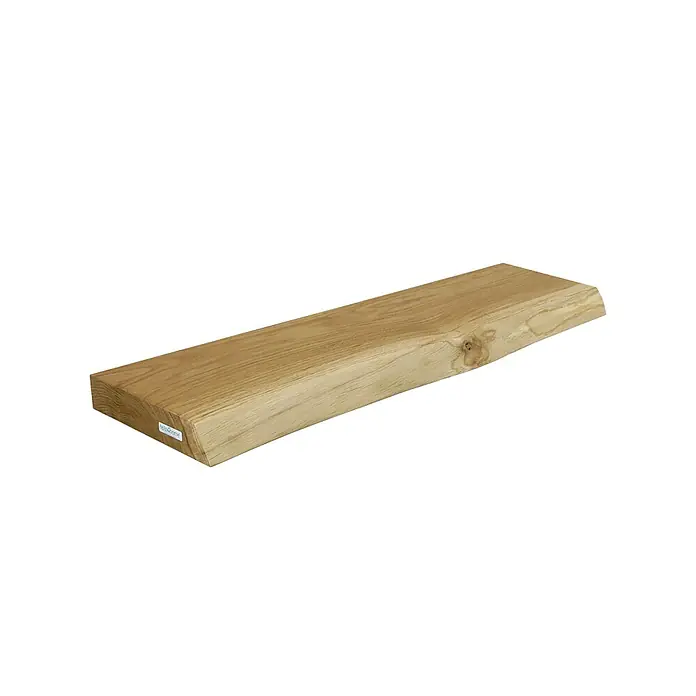 holz4home Holzregal -  - Detailaufnahme eines Holzbalkens, der die natürliche Maserung und Farbe des Holzes hervorhebt. Ideal für rustikale Dekorationen.