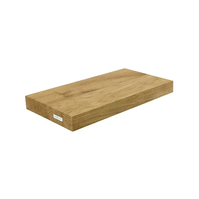 holz4home Holzregal -  - Hier ist ein stilvolles, rechteckiges Holzregal mit einer natürlichen Holzmaserung, perfekt für moderne Wohnräume.