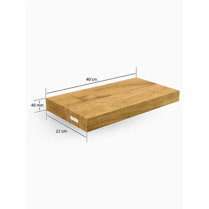 holz4home Holzregal -  - Attraktives Bild eines Holzregals mit den Maßen 40 cm x 22 cm x 40 mm, ideal für die stilvolle Wandgestaltung.