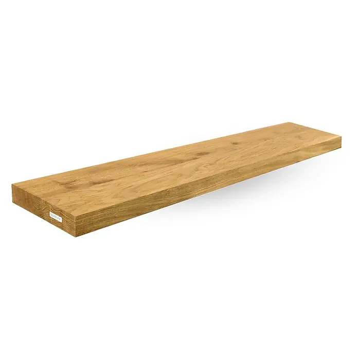 holz4home Holzregal -  - Holzbrett aus Eiche. Das naturbelassene Holz verleiht jedem Raum eine warme und einladende Atmosphäre. Ideal für Regale oder als dekoratives Element.