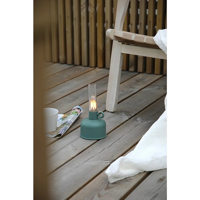 Markslöjd Accu-tafellamp Astrid (Donker Groen, 2 W, Ø x h: 11 x 22 cm) | BAUHAUS