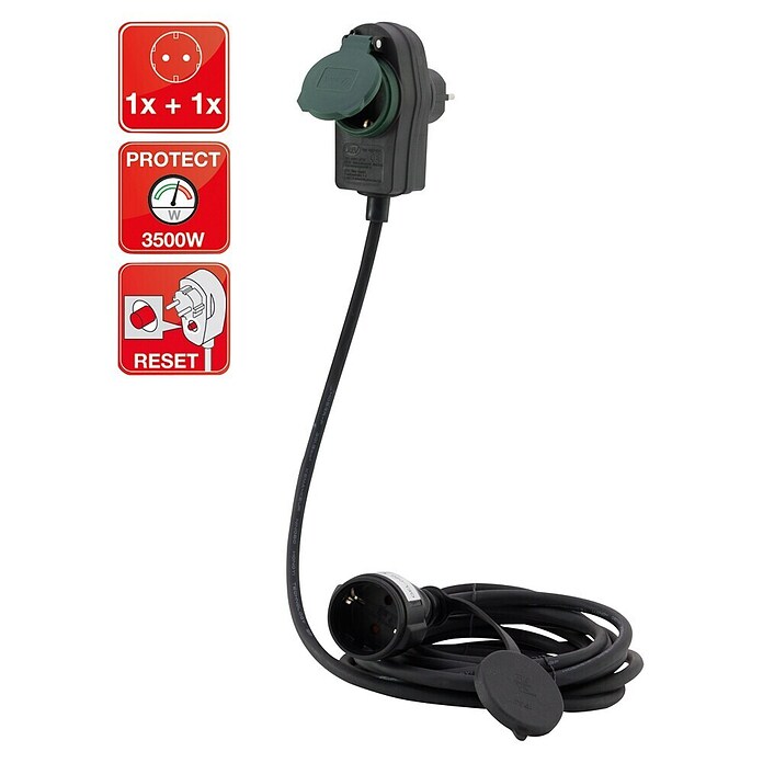 REV Produžni kabel (Crna, 25 m, H05RR-F3G1,5)