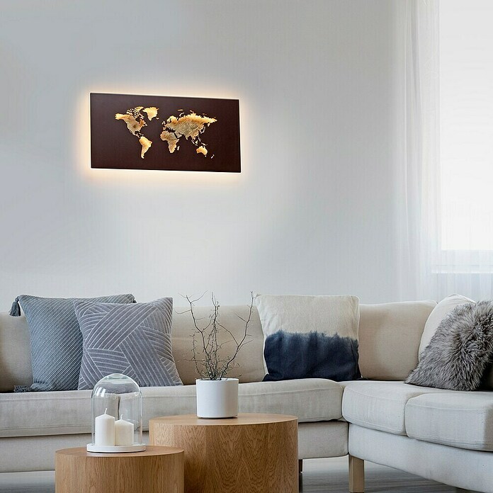 Paul Neuhaus Wandlamp Map (25 W, Roestbruin) | BAUHAUS