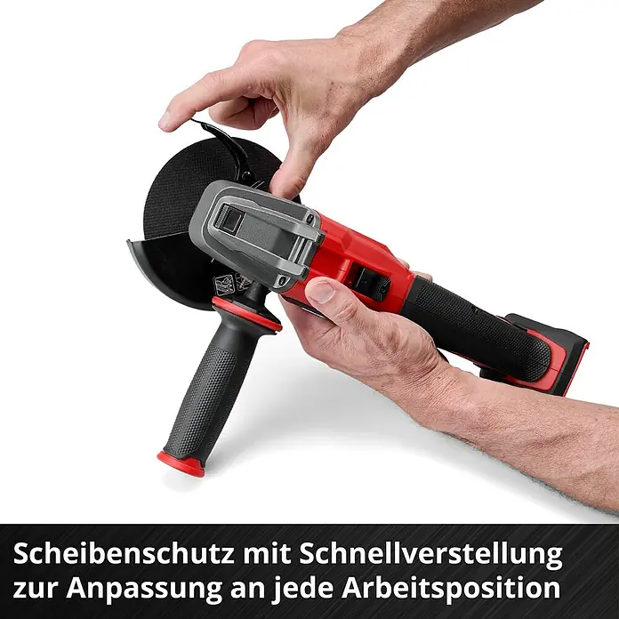 Einhell Professional Power X-Change 18V Akku-Winkelschleifer AXXIO 18/125 Q - Ohne Akku, Durchmesser Scheibe: 125 mm, 8.500 U/min - Winkelschleifer mit Scheibenschutz und Schnellverstellung zur Anpassung an jede Arbeitsposition.