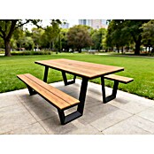 Picknicktafel Alu (l x b x h: 200 x 175 x 74 cm, Natuur) | BAUHAUS