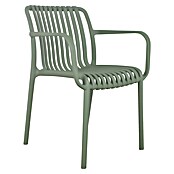Tuinstoel Paris (Groen, Kunststof, Stapelbaar) | BAUHAUS