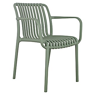 Tuinstoel Paris (Groen, Kunststof, Stapelbaar)
