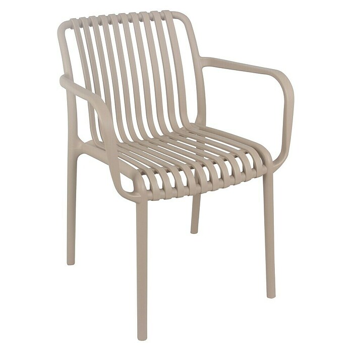 Tuinstoel Paris (Taupe, Kunststof, Stapelbaar) | BAUHAUS