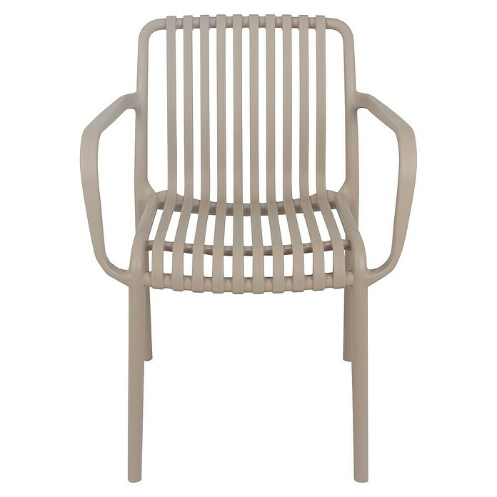 Tuinstoel Paris (Taupe, Kunststof, Stapelbaar) | BAUHAUS