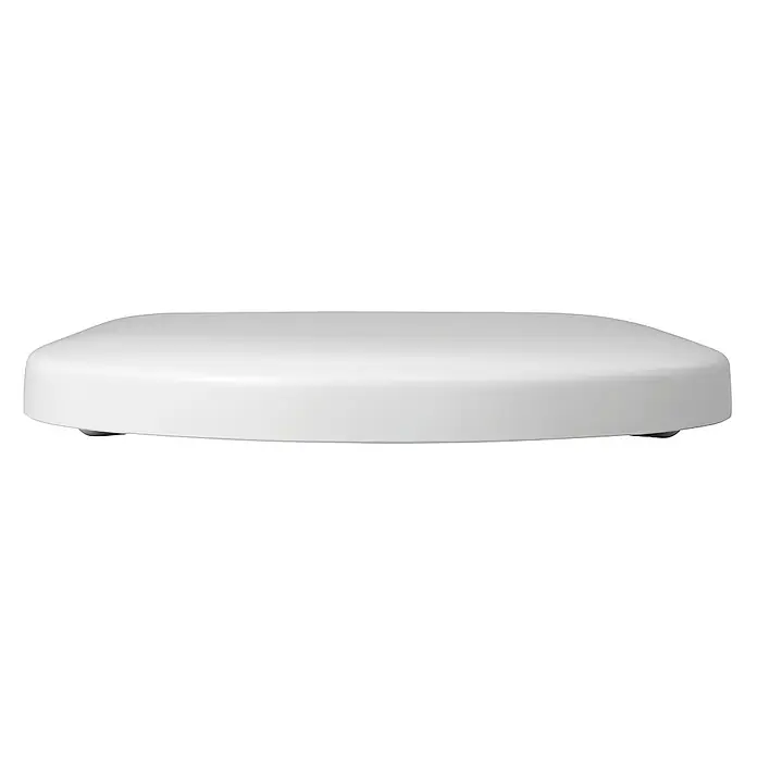 Calmwaters WC-Sitz Architectura - Duroplast, Weiß, Mit Absenkautomatik - Dieses Bild zeigt ein einfaches, weißes, abgerundetes Gerät, vermutlich ein Netzwerkgerät oder Router, mit einer schlichten und unauffälligen Form.